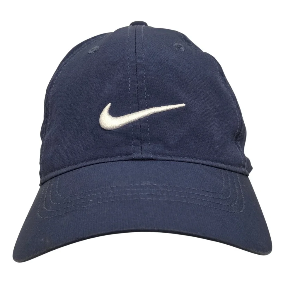 Nike Hat Legacy91 Dri-FIT Mens  Navy Blue Adjustable Swoosh  Cap Performance